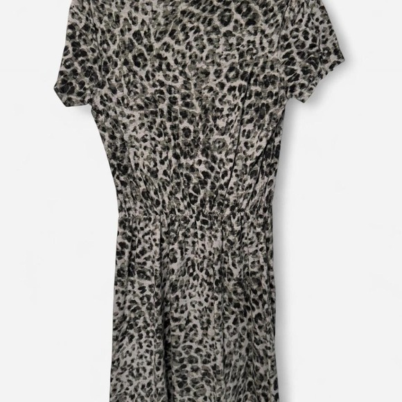 Old Navy Grey Leopard Print Dress, Size Small - Picture 2 of 5